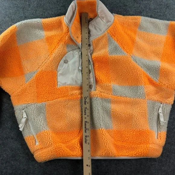 Free People Movement Womens Hit Slopes Jacket XS Orange Long Sleeve Fp Fleece - Picture 13 of 15
